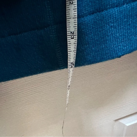 IRELANDS EYE teal blue full zip sweater wool sz medium M - Picture 5 of 6